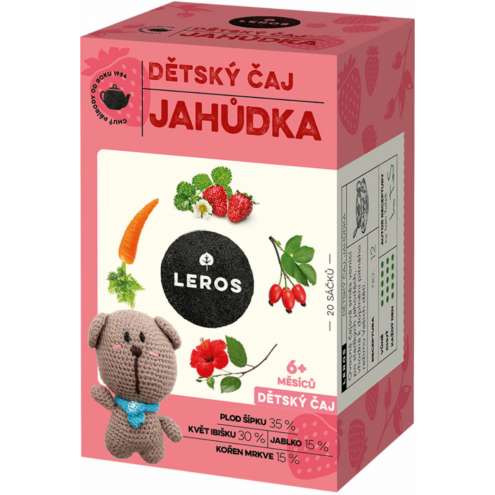 LEROS Dětský čaj Jahůdka - Детский чай Клубника 20x2г